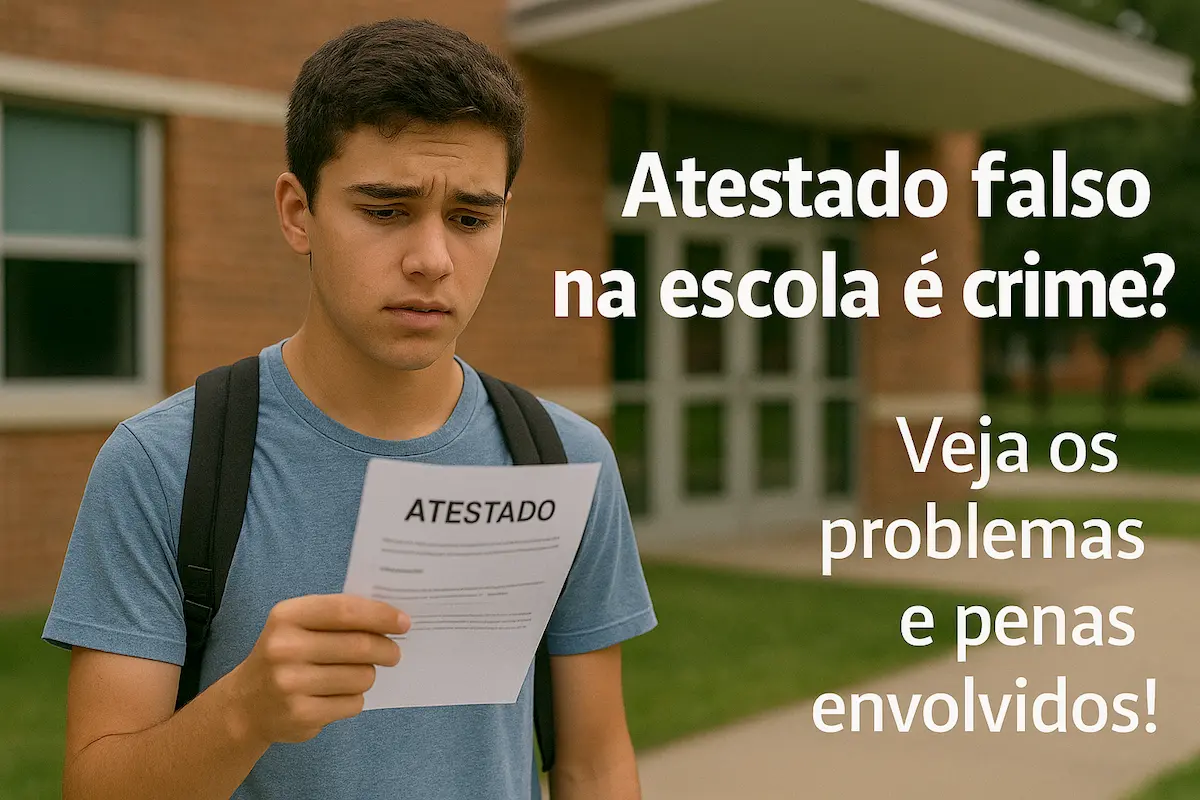 Atestado falso na escola é crime