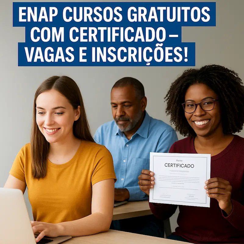 ENAP Cursos Gratuitos com certificado – vagas, inscrições e como aproveitar