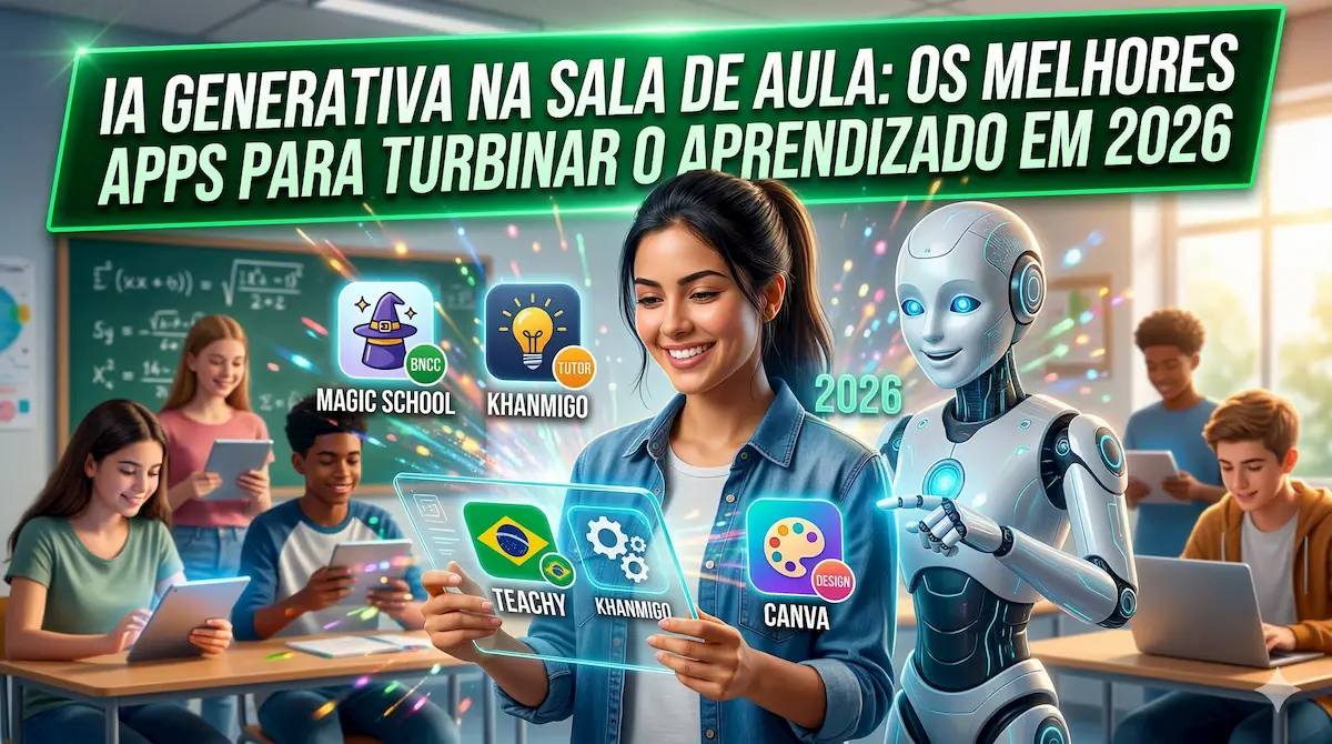 IA Generativa na Sala de Aula: Os Melhores Apps para Turbinar o Aprendizado em 2026 IA Generativa na Sala de Aula: Os Melhores Apps para Turbinar o Aprendizado em 2026