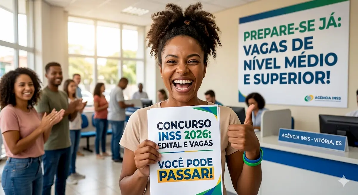 Concurso INSS 2026: Edital sai quando? Vagas e Como Garantir sua Aprovação Concurso INSS 2026: Edital sai quando? Vagas e Como Garantir sua Aprovação